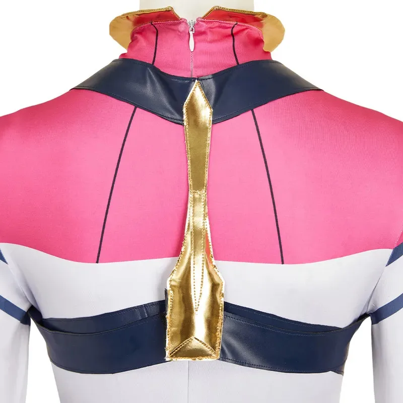 Traje de Halloween Amate Yuzuriha cosplay anime "GQuuuuX de Gundanm" macacão traje menina macacão rosa conjunto completo