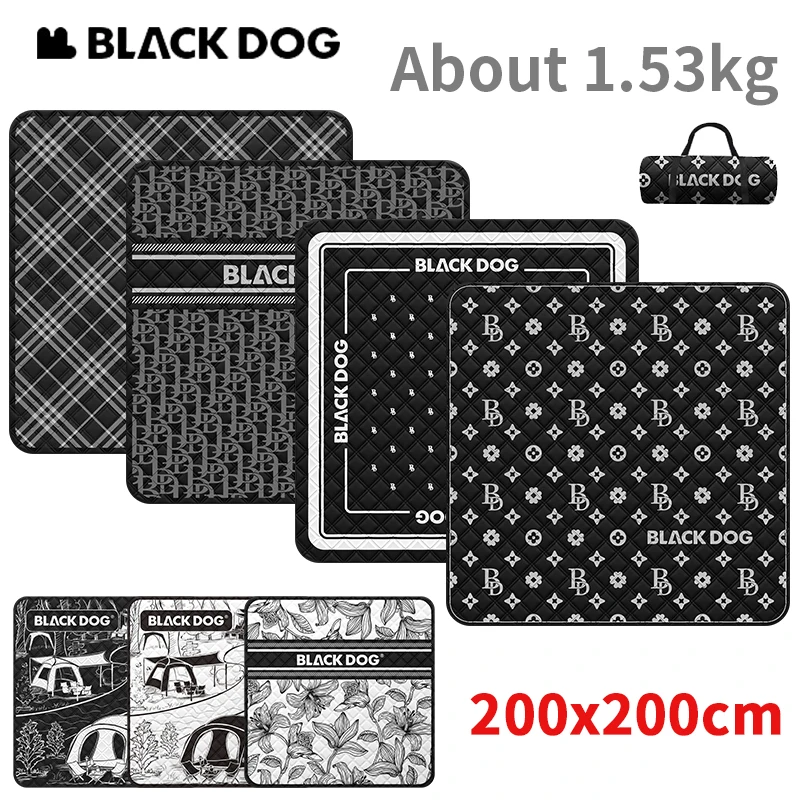 

Naturehike BLACKDOG Ultrasonic Picnic Mat Thick Cotton Aluminum Film Seat Moisture-proof Pad Waterproof Camping Outdoor Mattress