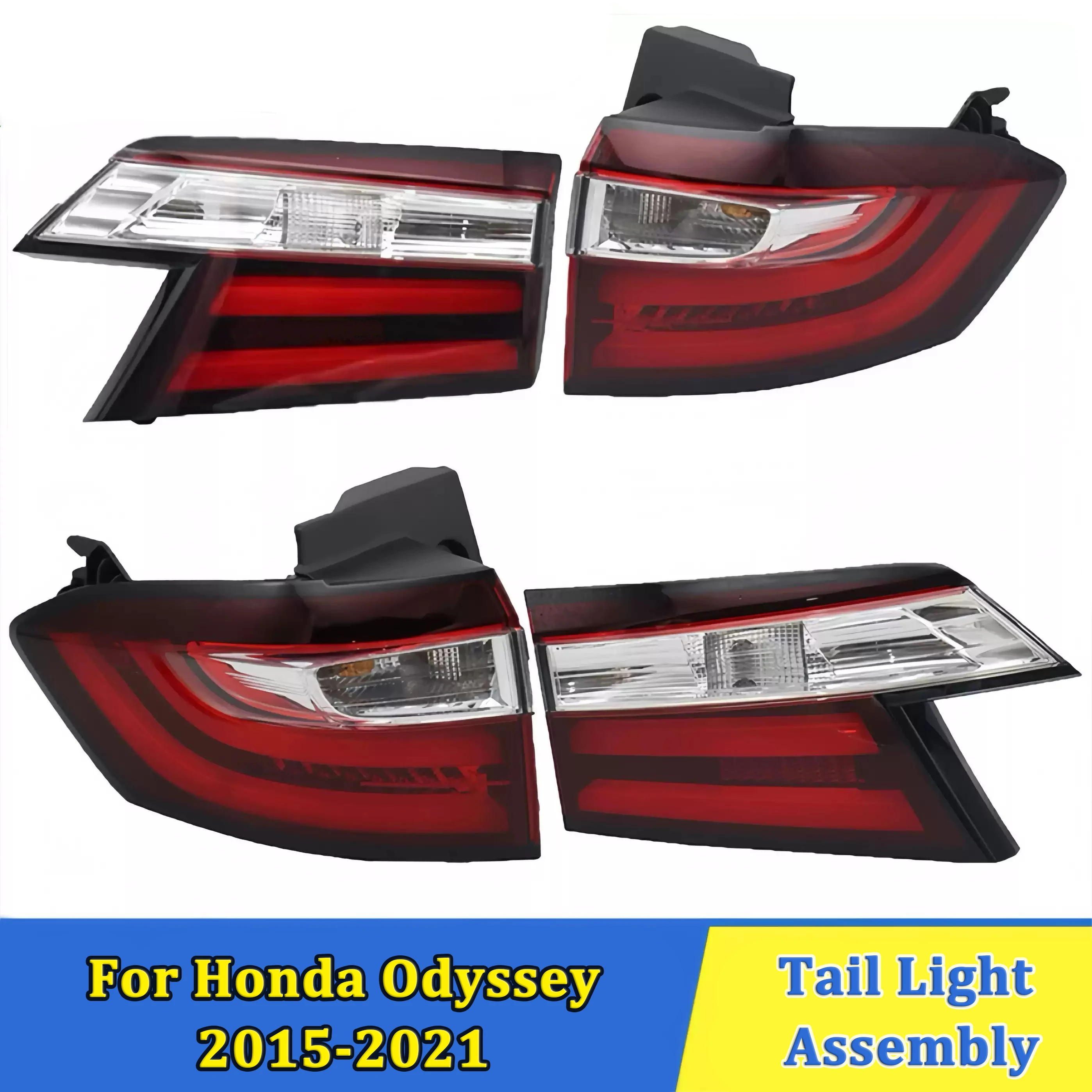 

Задний фонарь для Honda Odyssey 2015 2016 2017 2018 2019 2020 2021, автомобильные задние фонари в сборе, задний бампер, задний стоп-сигнал