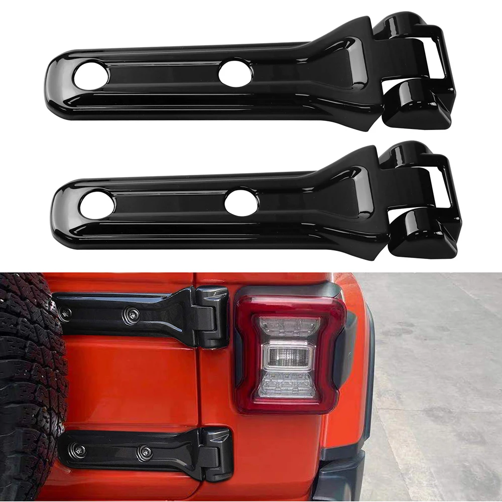 سيارة الباب الخلفي قطع الغيار الإطارات الباب الخلفي المفصلي غطاء الزخارف ل جيب رانجلر JL JLU 2018 الملحقات الخارجية