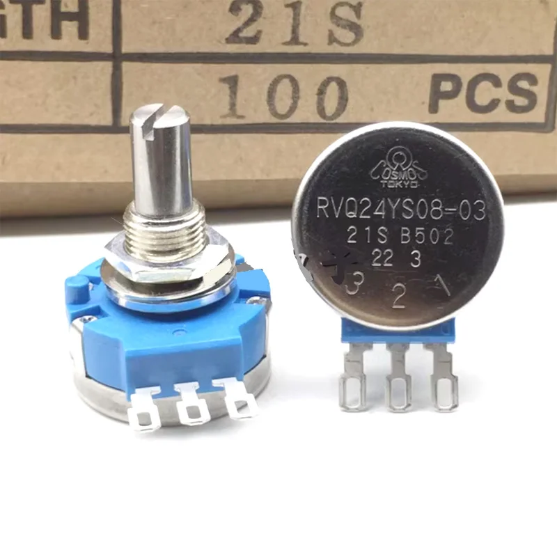 

1pcs NEW RVQ24YS08-03 21S B502 Axis Electric Scooter Potentiometer Switch B502 B5K Effective Angle 45 Degree Angle