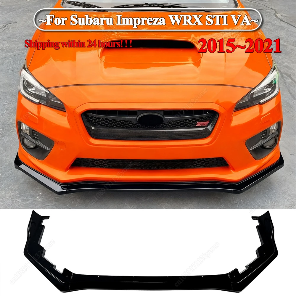 

Для Subaru Impreza WRX STI VA 2015-2021 автомобильный передний бампер, спойлер, защита для губ, низкий сплиттер, лезвие из АБС-пластика, черные обвесы, тюнинг