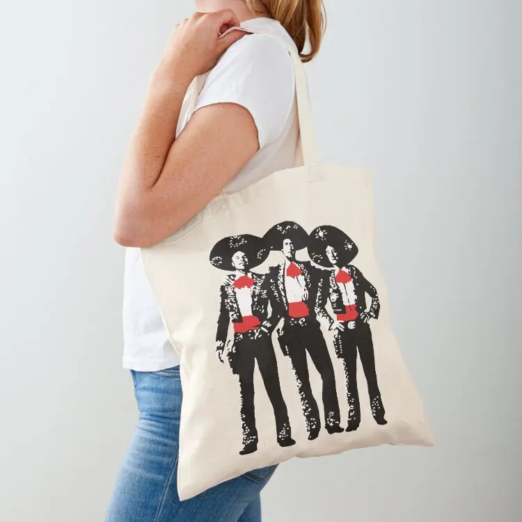 

Three Amigos - Pop Art on Red Tote Bag tote bag men large tote bag canvas Shopper handbag