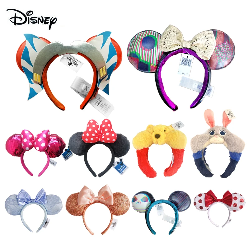 Disney Cartoon Animal Ear Headband Amusement Park Holiday Party Headband EARS COSTUME Cosplay Plush Adult/Kids Christmas Gift