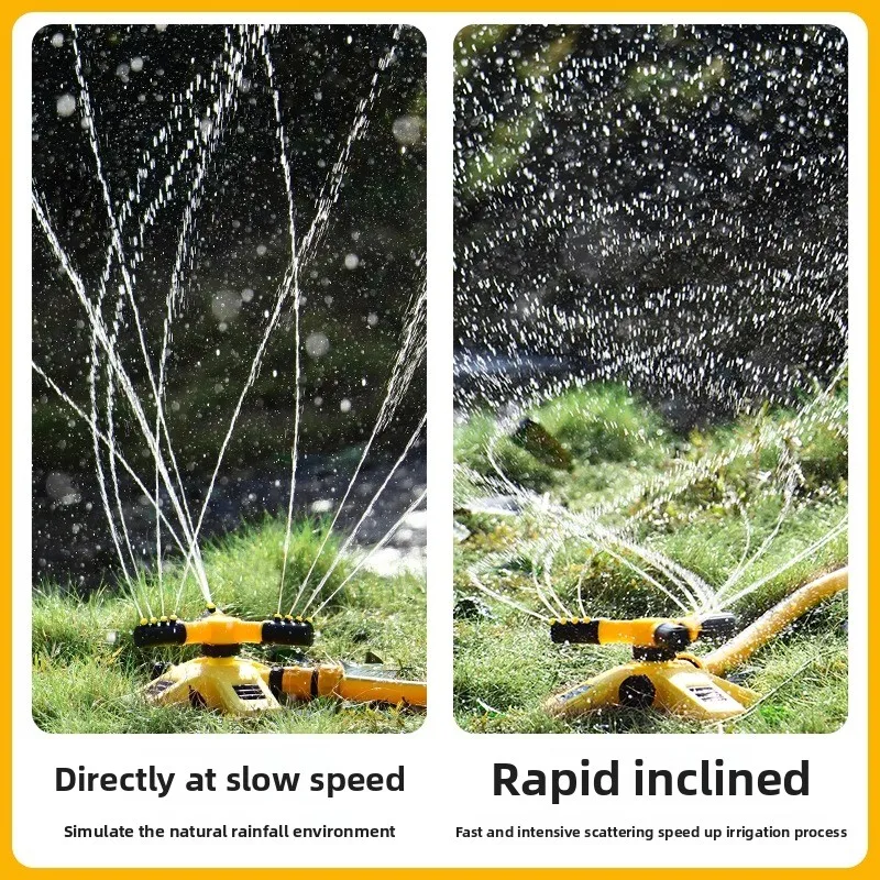 Automatic watering device rotates 360 degrees Fully automatic greening sprinkler head Vegetable garden sprinkler