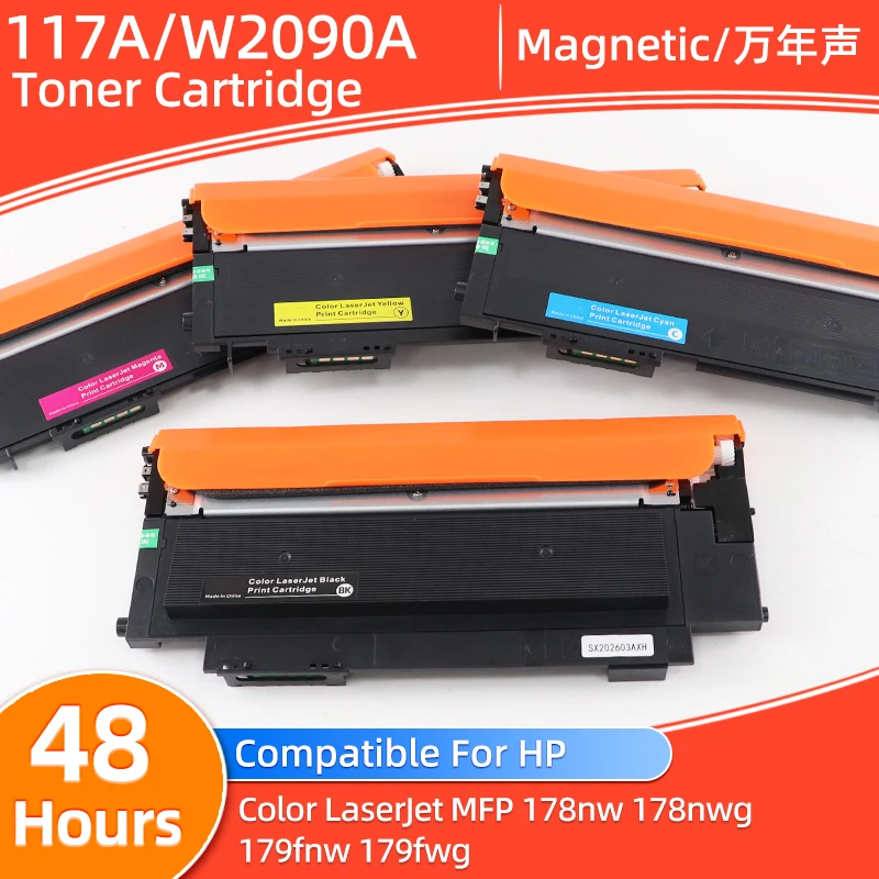 Compatible Toner Cartridge For HP 119A W2090A W2091A W2092A For HP Color Laser 150a 150nw MFP178fnw MFP179fnw Printer with chip