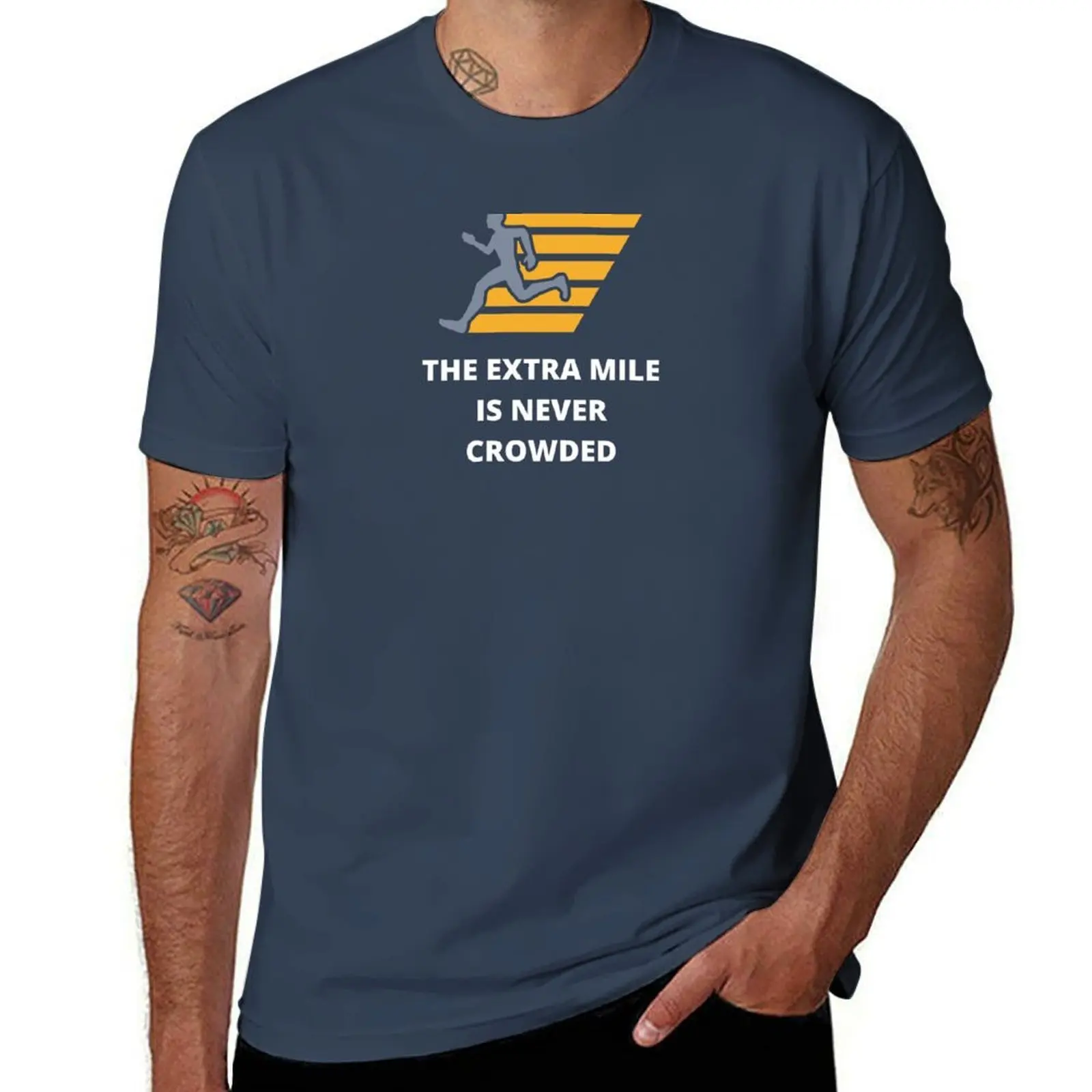 

The Extra Mile T-Shirt Casual Pattern Print Tee Shirt