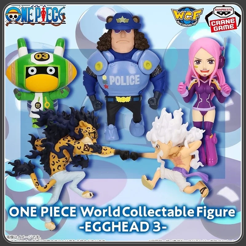 بانداي قطعة واحدة WCF الشكل بانبريستو العالم تحصيل الشكل EGGHEAD 3 لوفي نيكا روب لوسي ليوبارد ستوسي جمع لعبة مجسمة