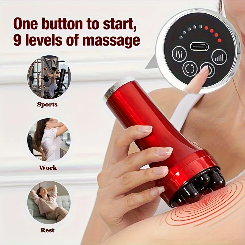 Home Appliance Massager, Vibrating, Easy Relaxation, Multiple Massage Modes, USB-Powered Portable Body Massager view 4