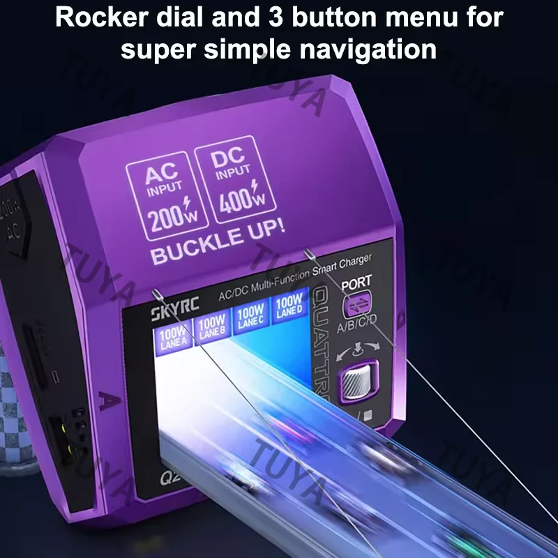 

Q200neo 10Ax2 Dual Channel Smart Charger AC 200W DC 400W Support PD/QC3.0 and other mainstream fast charge protocols