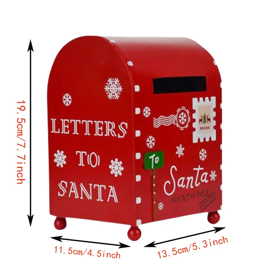 Vintage Villa Mailbox  Creative Wall Hanging Letter Newspaper Box Decoration  Iron Art Mailbox Household Mail Red Old Box Made
