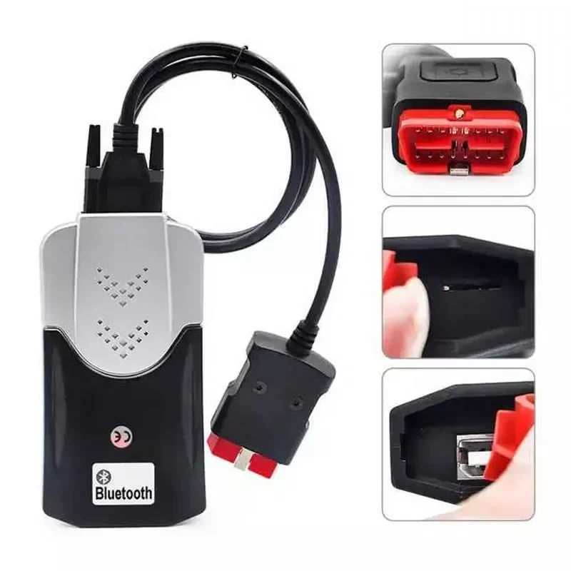 BEST quality AK DS150E With Bluetooth 2021.11 Keygen For Del DS150E With BT Obd2 Auto Diagnostic Tools For Cars Trucks Tool hot