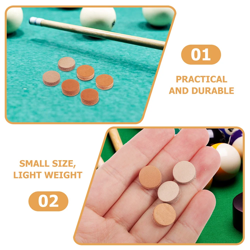 

30Pcs Billiard Pool Cue Tips Replacement Kit Sturdy Cue Tip Heads for Professional Pool Stick Use Billiard Tip