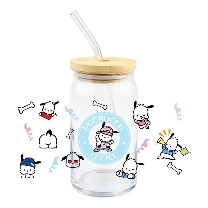 سانريو مرحبا كيتي كورومي ملصق كوب ، زجاج مائي ، ملصق ذاتي اللصق ، شارات نقل مقاومة للماء ، كرتون لطيف ، DIY ، uf ، DTF #3