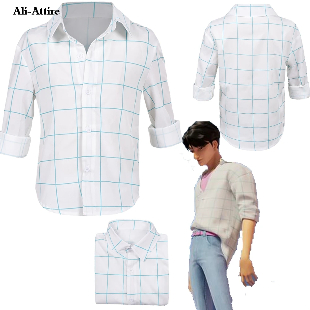 2025 만화 악마 퇴치자 K팝 코스프레 진우 어린이 의상 상의 파티 변장 역할놀이 할로윈 의상 카니발 의상 세트