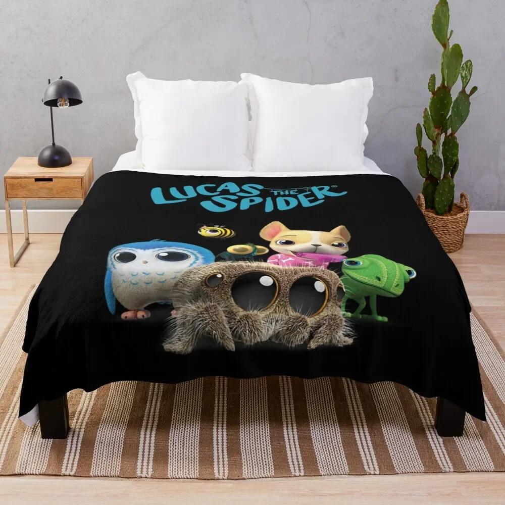 Lucas the Spider & Friends Throw Blanket Furry Soft Beds Blankets