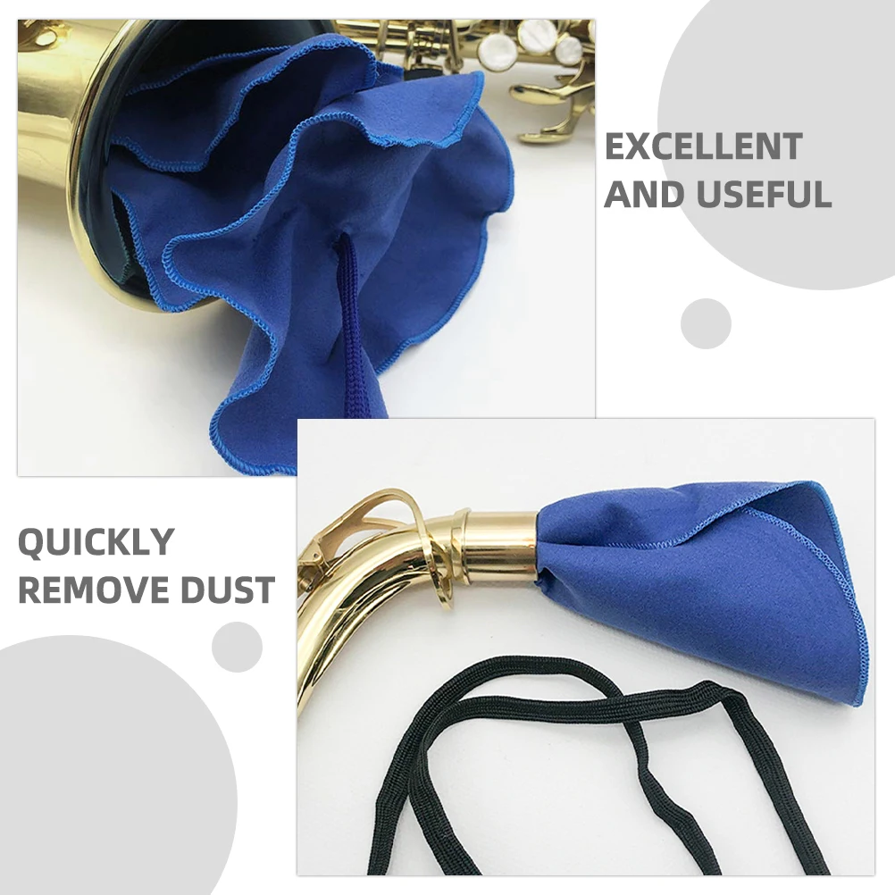 

3 Pcs Saxophone Cleaning Cloth Brush Care Tool Kit Swab Cleaner Instrument Cloths Double-sided Fleece for Alto