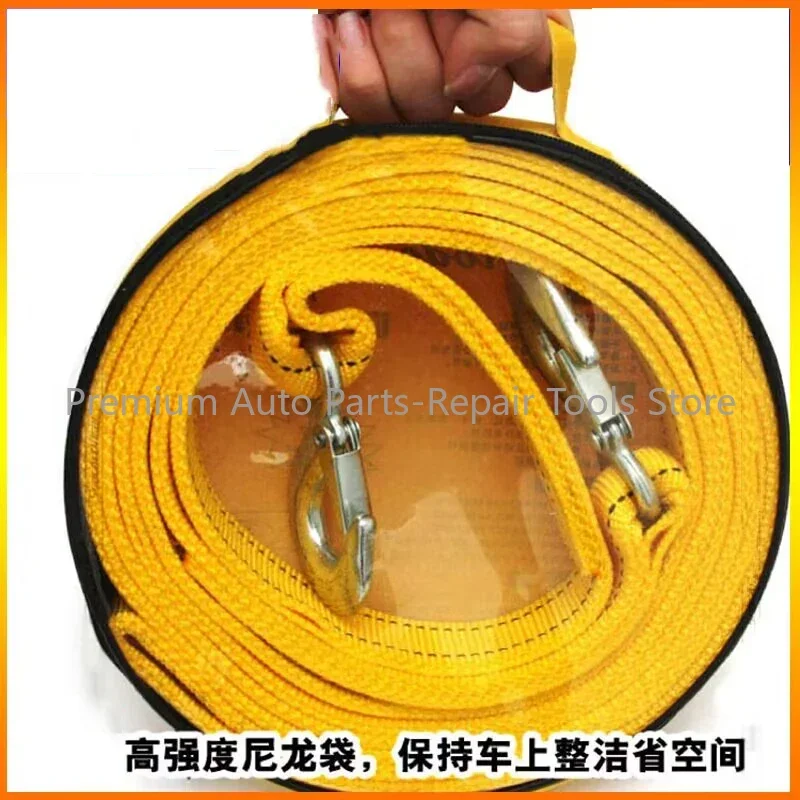 Hot Sale 5 Ton 4 Meter Tow Rope for Truck Snatch Strap Off-road Towing Ropes Trailer Winch Cable Belt Car Traction 1pc