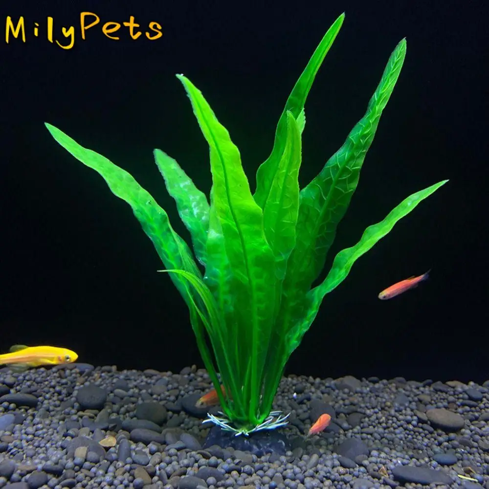 

18cm Simulation Water Grass Decorative Plastic Artificial Underwater Plants Lifelike Seaweed Ornaments Aquatic Water Grass