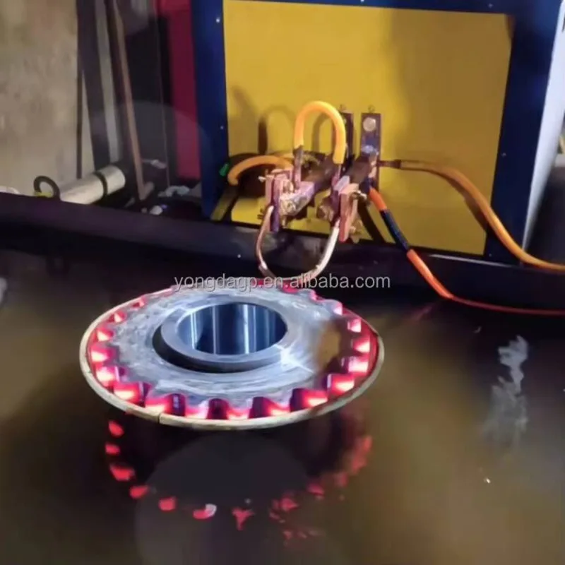 CNC Equipment Shaft Crankshaft Pipe / Gear High Frequency Vertical Induction Hardening Quenching Machine