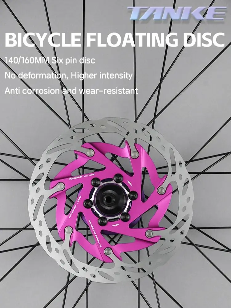AliExpress TANKE Bicycle Disc Brake Rotor 140/160 Bike Floating Rotors Stainless Steel Mountain Bike Brake Rotor Mtb Heat Dissipation Part