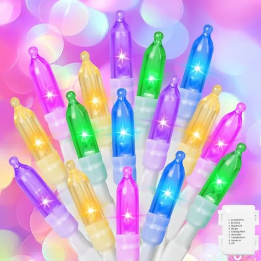 30 LED Pastel Colored Easter String Lights
