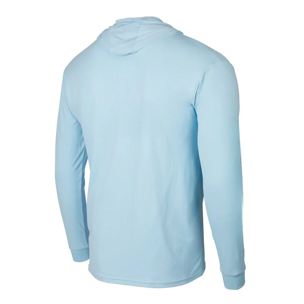 قمصان الصيف الرجال طويلة الأكمام جيرسي الصيد التهوية تيشيرت صيفي تنفس القمم ملابس الصيد UPF 50 الملابس #6