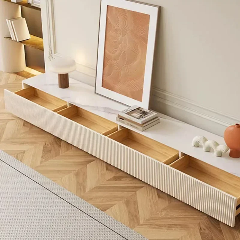 Luxury Tv Stand Modern Living Room Furniture Aesthetic Salon Unit Cabinet Design Console Full Dining Storage Table Home