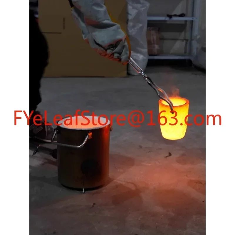 Crucible high temperature resistance 1800 degrees professional melting gold silver copper iron aluminum suitable