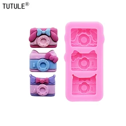 Cartoon Camera silicone mold resin phone case head rope hair card jewelry accessories mold Camera Chocolate Cake silicone Mold