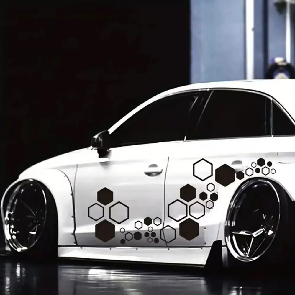مقاوم للماء تعديل السيارة شارات السيارة الزخارف DIY بها بنفسك العالمي الفينيل مسدس العسل الشارات خطوط ديكور السيارة