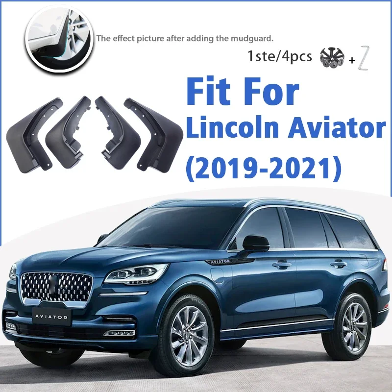

Mudguard For Lincoln Aviator 2019-2021 Front Rear 4pcs Mudflaps Mudguards Car Accessories Auto Styline Splash Guard Fender 2020