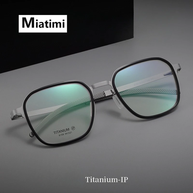 

Fashion square Eyeglasses frames Vintage Luxury Acetate Titanium Eyewear Optical Prescription Glasses Frame Men Women
