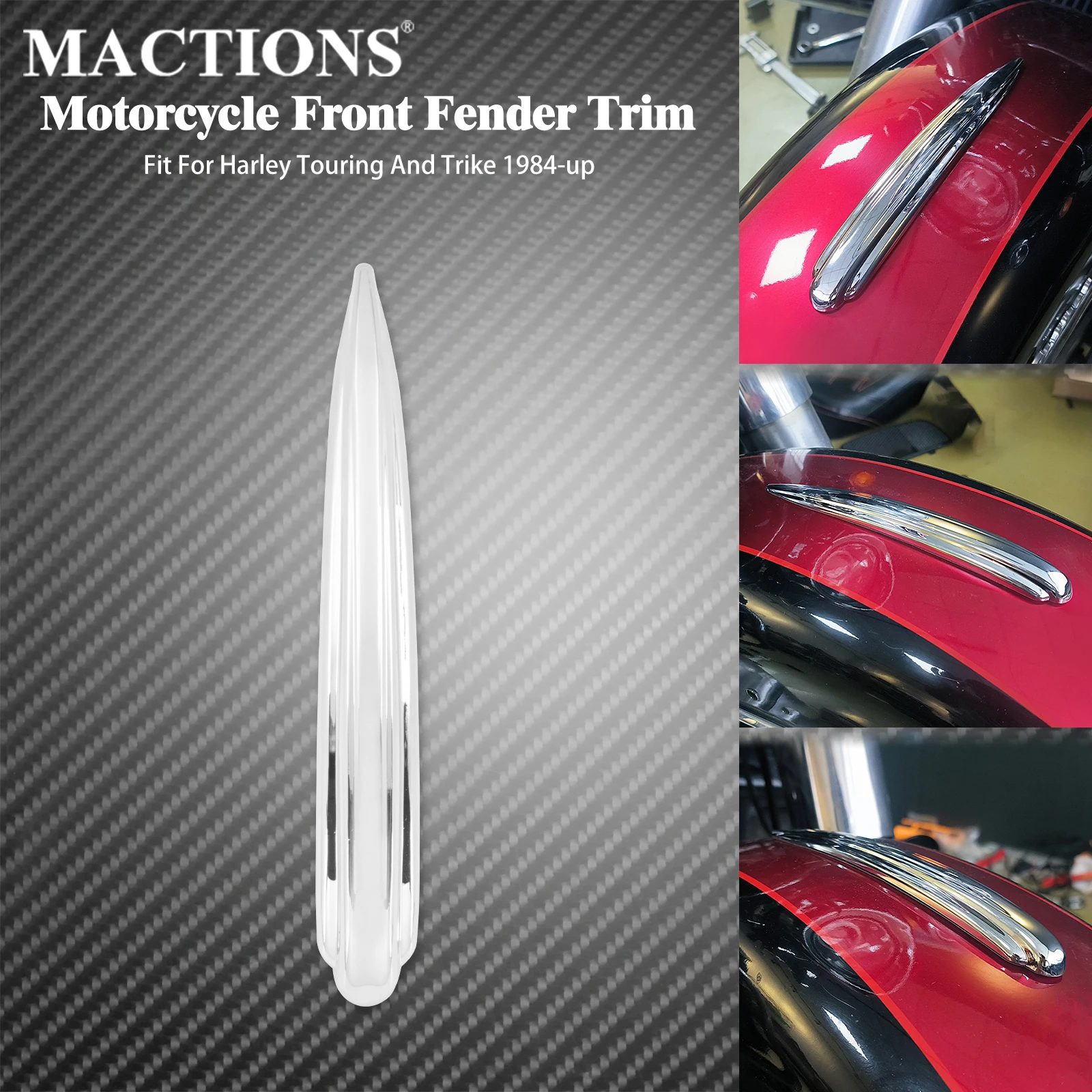 دراجة نارية كروم الجبهة الحاجز الكسوة ABS البلاستيك ل هارلي بجولة ترايك 1984-2023 سوفتيل FL سليم التراث 1986-2023 FLD 12-16 #1