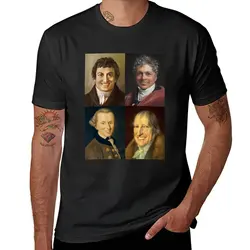 Happy German idealism - Hegel, Kant, Fichte, Schelling T-Shirt korean fashion for a boy t shirts for men graphic