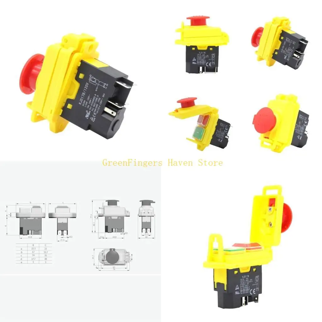 

F68D Dependable 5 Pin KJD17B Button Button Control Device for Industrial Applications