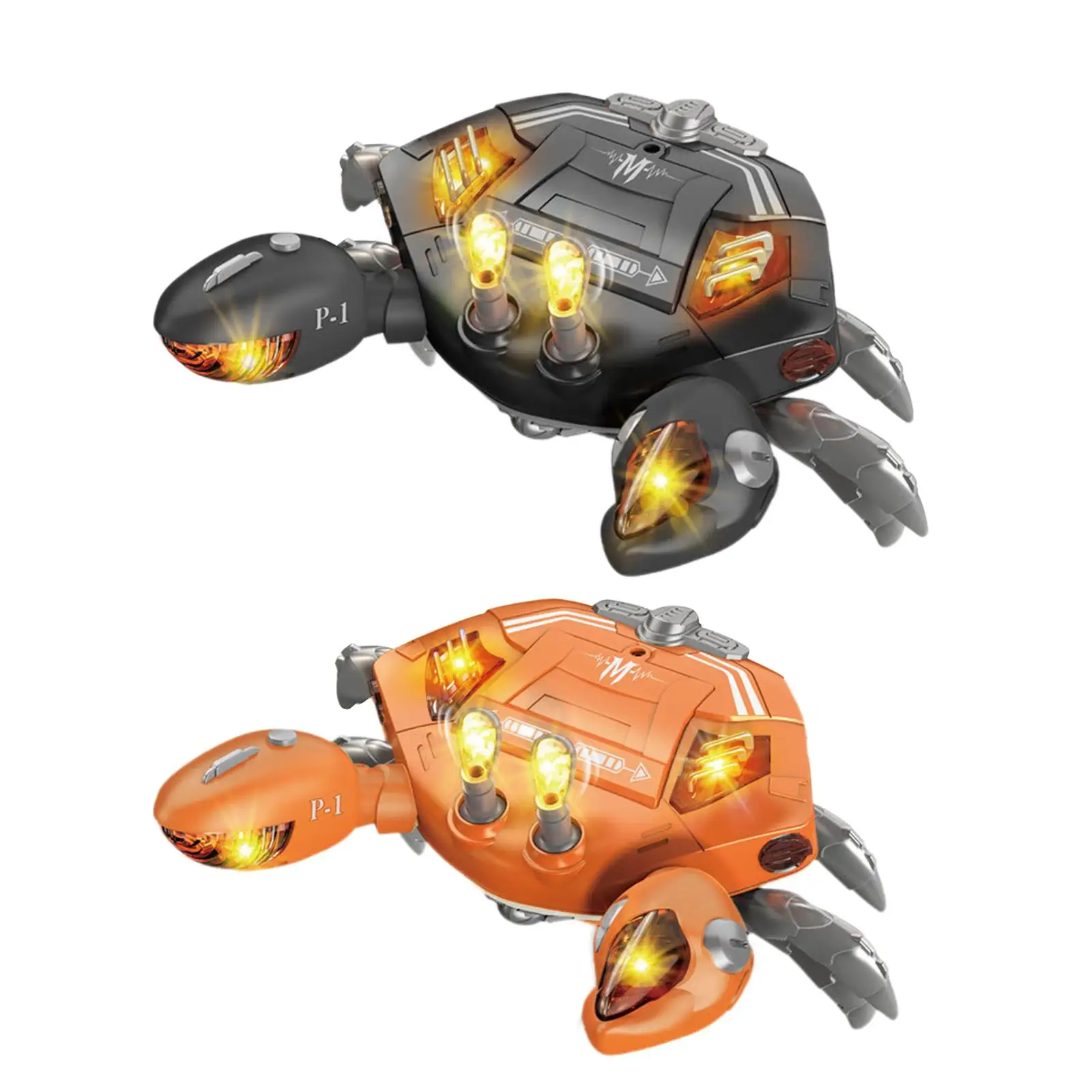 Granchi elettrici Giocattolo 9-12 Pancia Tempo Giocattolo strisciante Giocattoli per bambini 12-18 mesi Giocattoli per bambini 6-12 con musica leggera Giocattoli musicali Regali per bambini