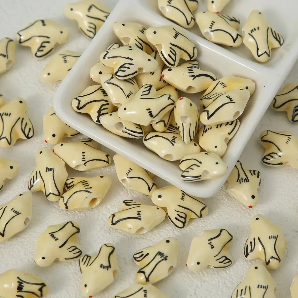 DW38 5 قطعة 15x20 مللي متر لون الحلوى السلام تعادل براعة رائعة الطيور الصغيرة الخرز اليدوية مجوهرات اكسسوارات الاتجاه DIY بها بنفسك #5