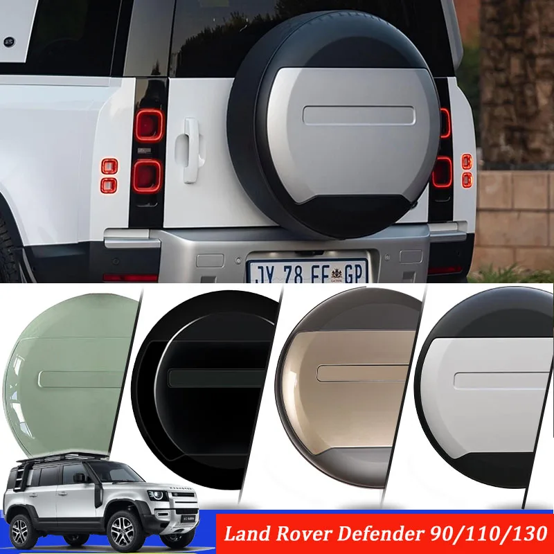 For 2020-2024 Land Rover Defender 90/110/130 Spare tire cover Tailgate decoration Rear mounted tire Trim