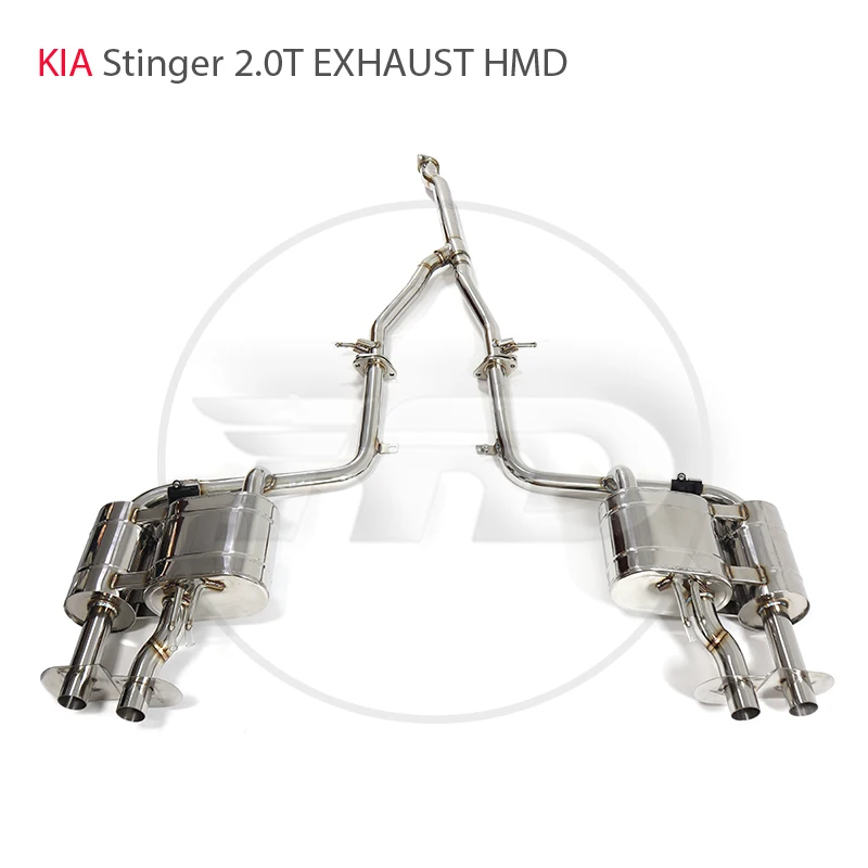 HMD Stainless Steel Exhaust System Performance Catback For KIA Stinger 2.0T Car Electronic Valve Muffler