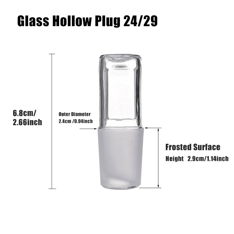 1Pcs Lab Glass Plug 14*23/24*29/29*32/34*35/40*38 Standard Mouth Stopper Grinding Plugs for Flask School Experiment