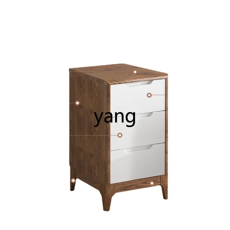 

Yhl Ultra-Narrow Small Apartment Bedside Table Simple Bedroom Storage Cabinet