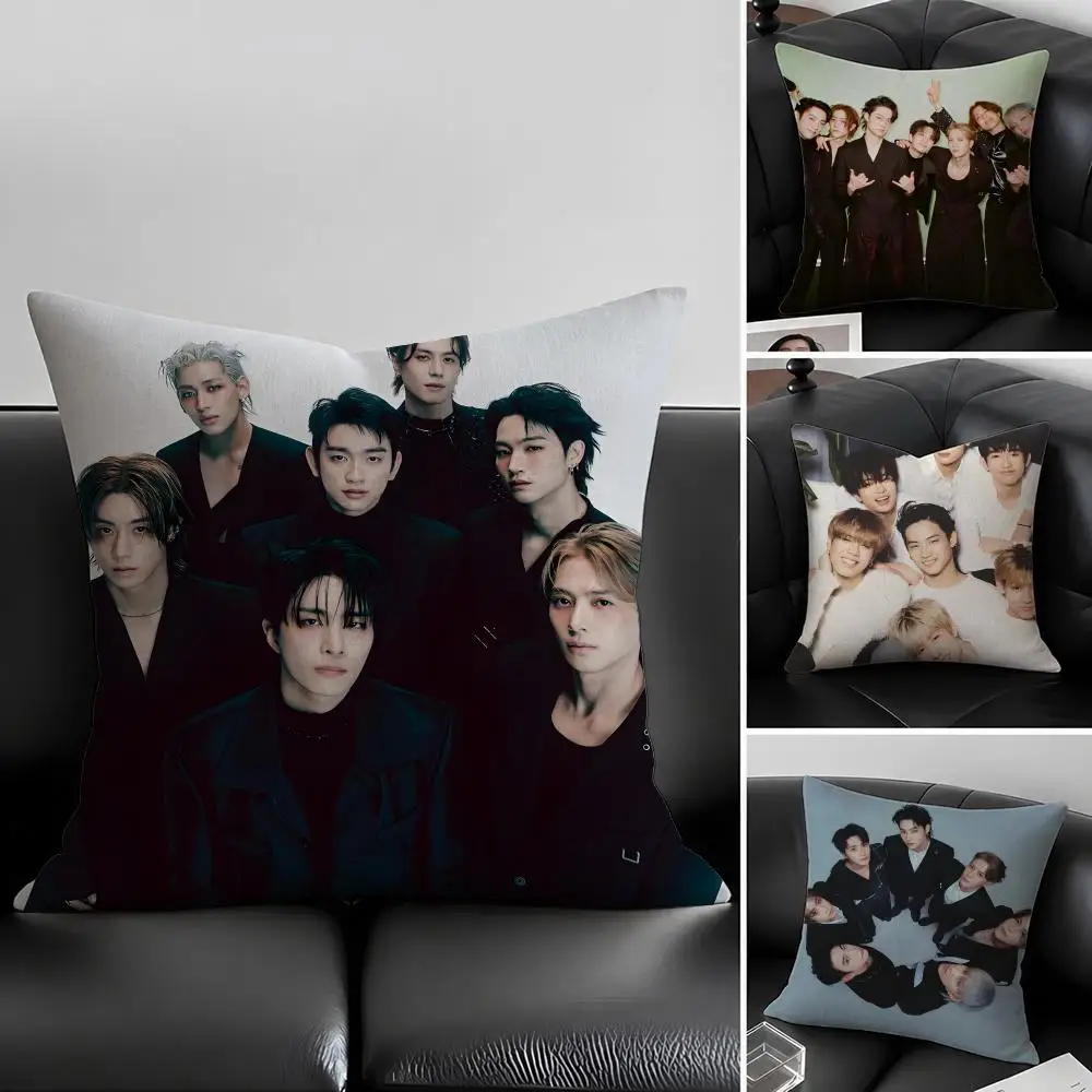 Kpop Group GOT7 Cushion Cover Natural Linen Pillowcase Set, All-in-One Decor for Sofa, Bedroom & Chair