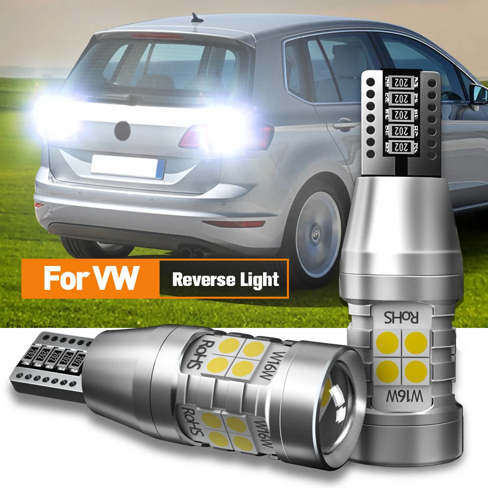 

2pcs LED Reverse Light Blub Backup Lamp W16W T15 921 Canbus Error Free For VW Volkswagen Golf 6 mk6 7 mk7 Sportsvan