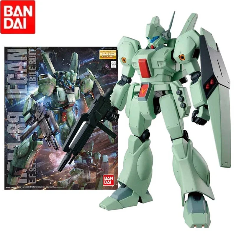 Bandai Figure Gundam Model Kit  Anime Figures MG 1/100 RGM-89 Jegan Mobile Suit Gunpla Anime Action Figure Toys for Boys Gift