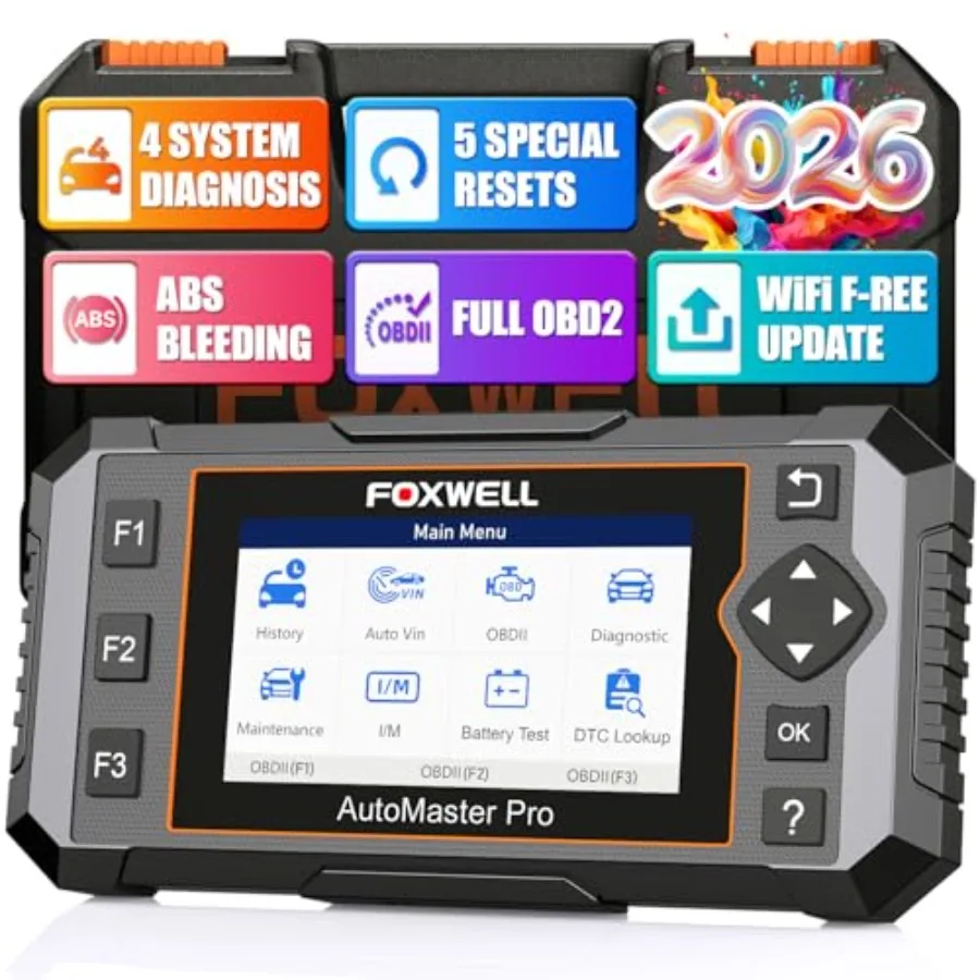 

NT614 Elite OBD2 Scanner for DIY Mechanics: ABS Bleeding, EPB, Oil, SAS, Throttle Resets; 4-System Diagnostic Tool with Black H