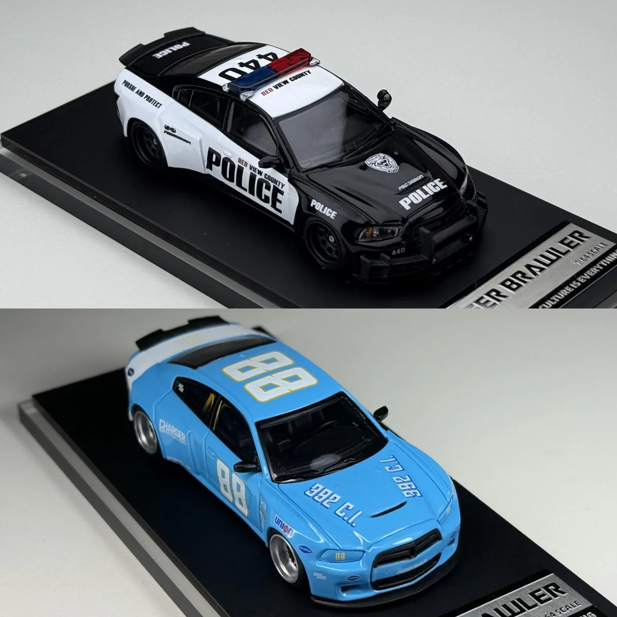 Diecast TM & PSC 1:64 Scale Ford Warhorse Police Car Alloy Car Model