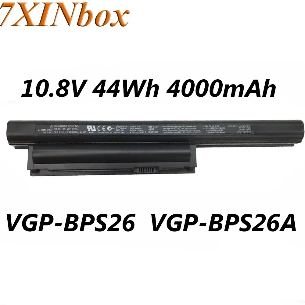 7XINbox VGP-BPS26 VGP-BPS26A 10,8 V 44Wh 4000mAh batería del ordenador portátil para SONY AVIO SVE14A SVE141 SVE15 SVE17 VPC-CA15 VPC-CA16 VPC-CB