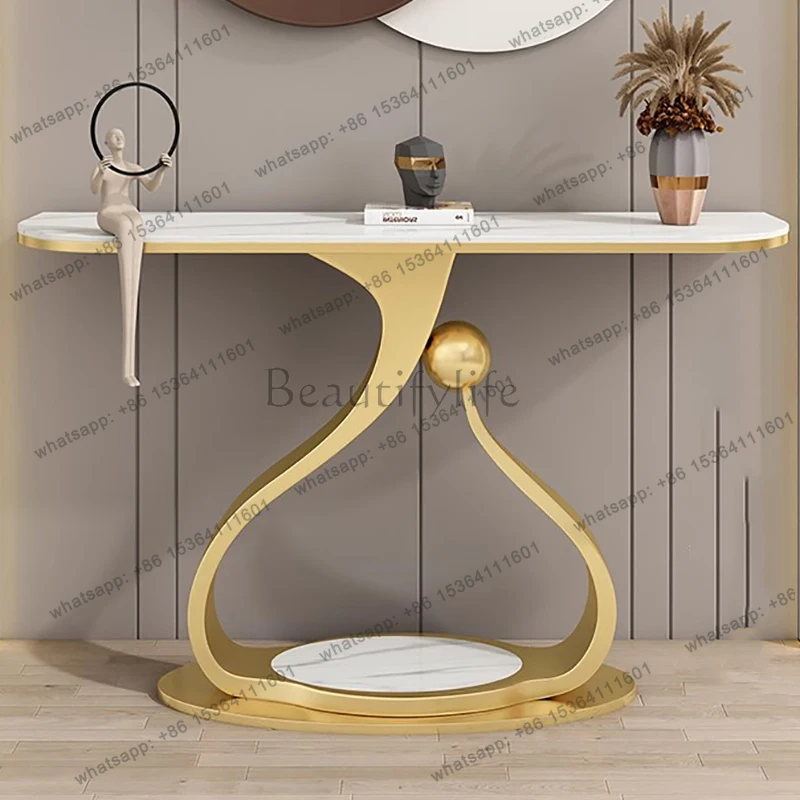 European Elegant Entryways Table Space SavingModern Versatile Console Tables Boho Design Konsola Stolik Living Room Furniture