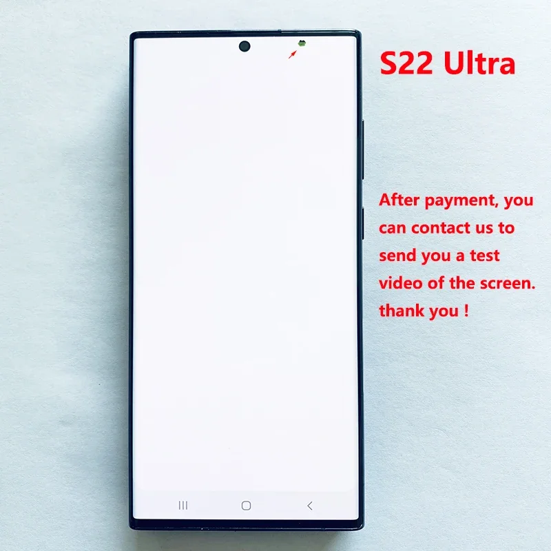 SUPER AMOLED S908 LCD For Samsung S22 Ultra 5G S908U S908B LCD Display Touch Screen 6.8\